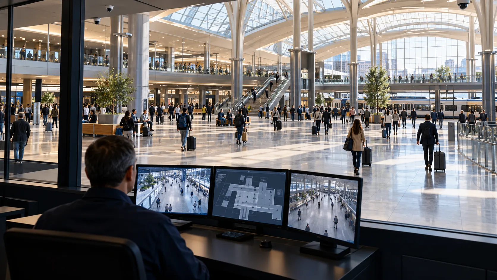 Concept of access areas and safety operations in a major transport facility
